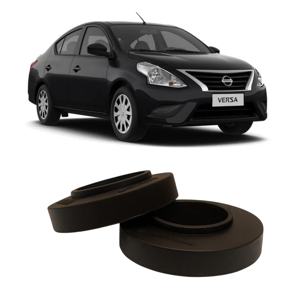 Kit Calço Mola Lift Aumentar Altura 2cm Dianteiro ou Traseiro Nissan Versa Todos