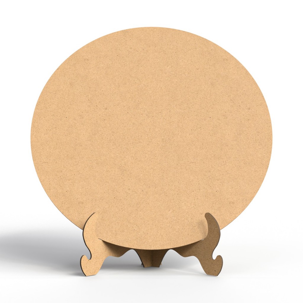 Kit 10 Mini Painel 50cm Redondo Decorativo Mdf Suporte Decoração Mesa Festa Eventos Desmontável