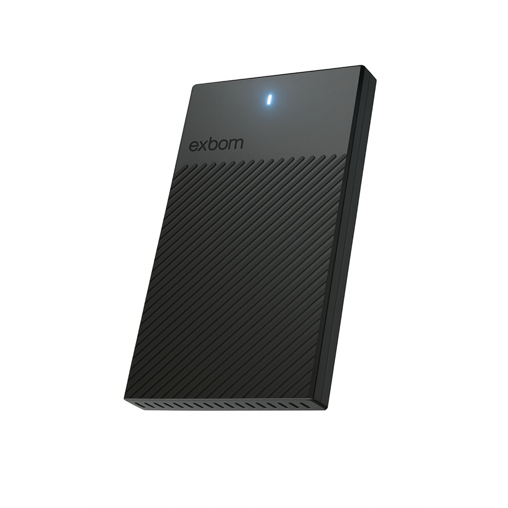 Case para HD Externo Exbom Notebook SATA 2.5" USB 3.0 - Modelo Top Preto