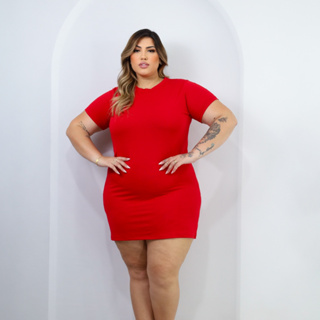 Camisola Plus Size Camisetão Liso Manga Curta Confortavel Feminino em Oferta na Shopee