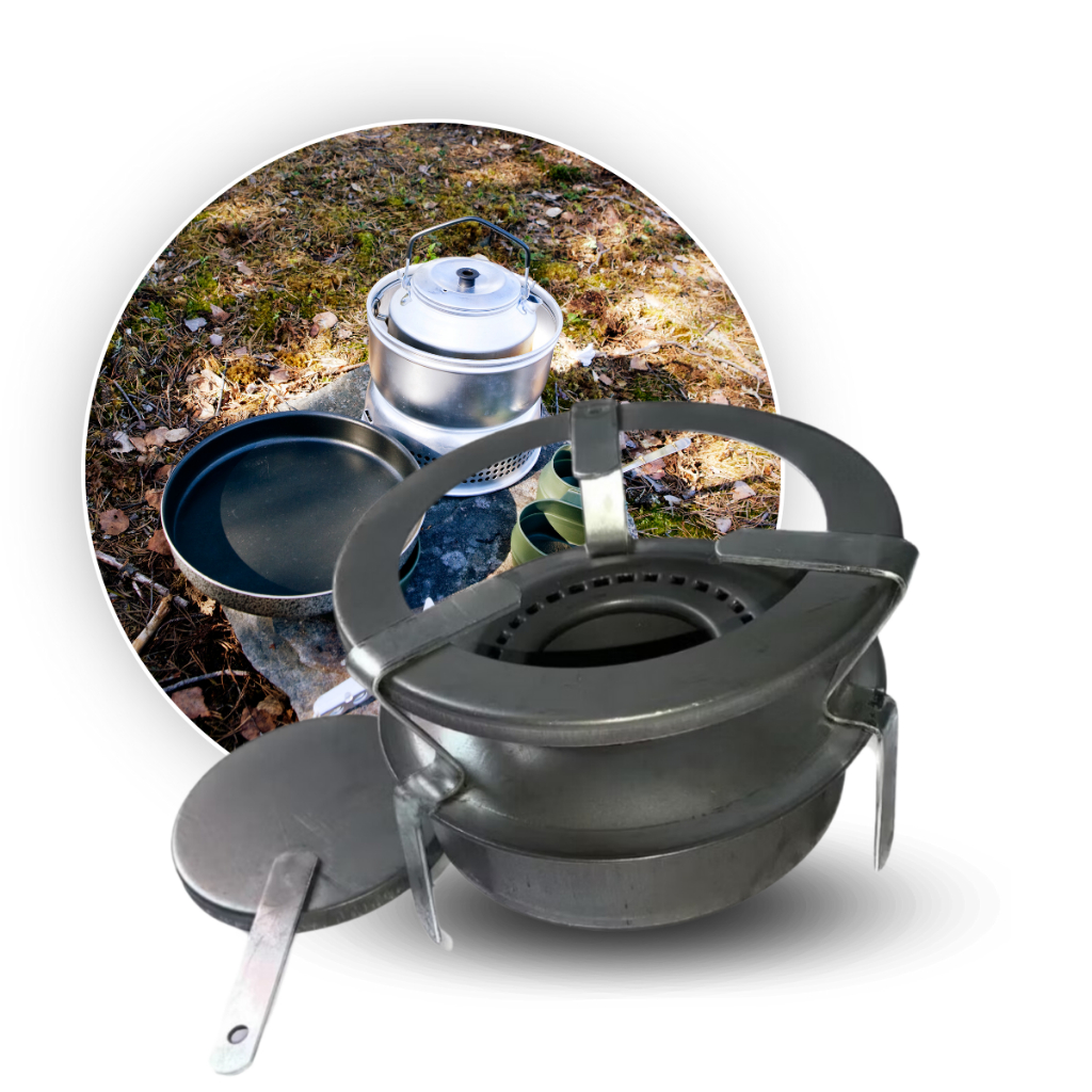 Fogareiro A Alcool Espiriteira Esmaltacho Restaurante Camping Fondue Rechaud Fogao