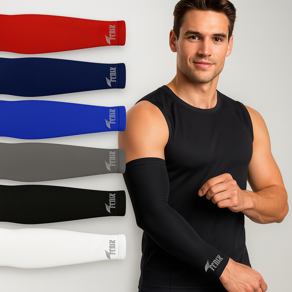 Kit 3 Par de Manguito Mangote Proteção Solar Segunda Pele Ciclismo Esportes Proteçao UV