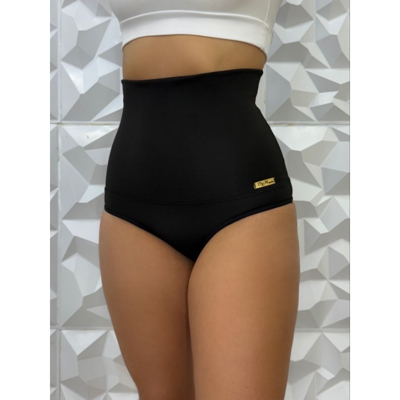 Calcinha Cinta modeladora de alta compressão cos duplo cintura alta em Oferta na Shopee