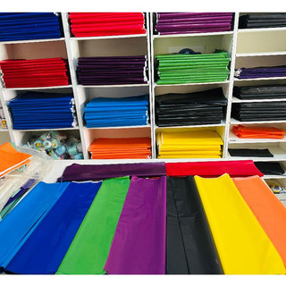 Plástico Liso Fluorescente 50x50- 1KG Cores Fortes- pipa-papagaio-raia-flechinha