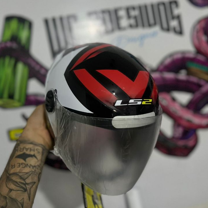 Capacete New Liberty 3 Personalizado LS2 STARWAR - PRETO/ VERMELHO