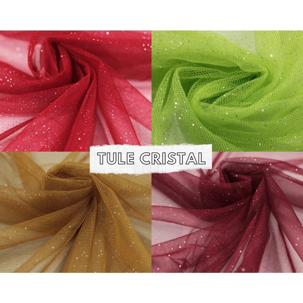 2 Metros de Tule Brilho Tule com Glitter 1,45x2m cod. 104 em Oferta na Shopee