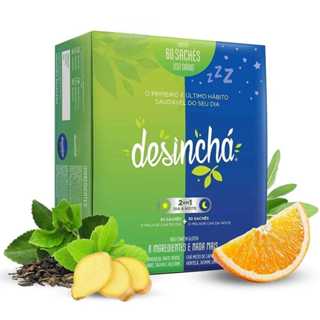 Desinchá Misto Dia + Noite - Display com 60 Sachês - Original em Oferta na Shopee
