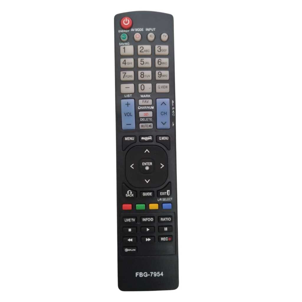 Controle Remoto Compativel Tv LG LED LCD 32LV5500/42LV5500/47LV5500/55LV5500 FBG-7954