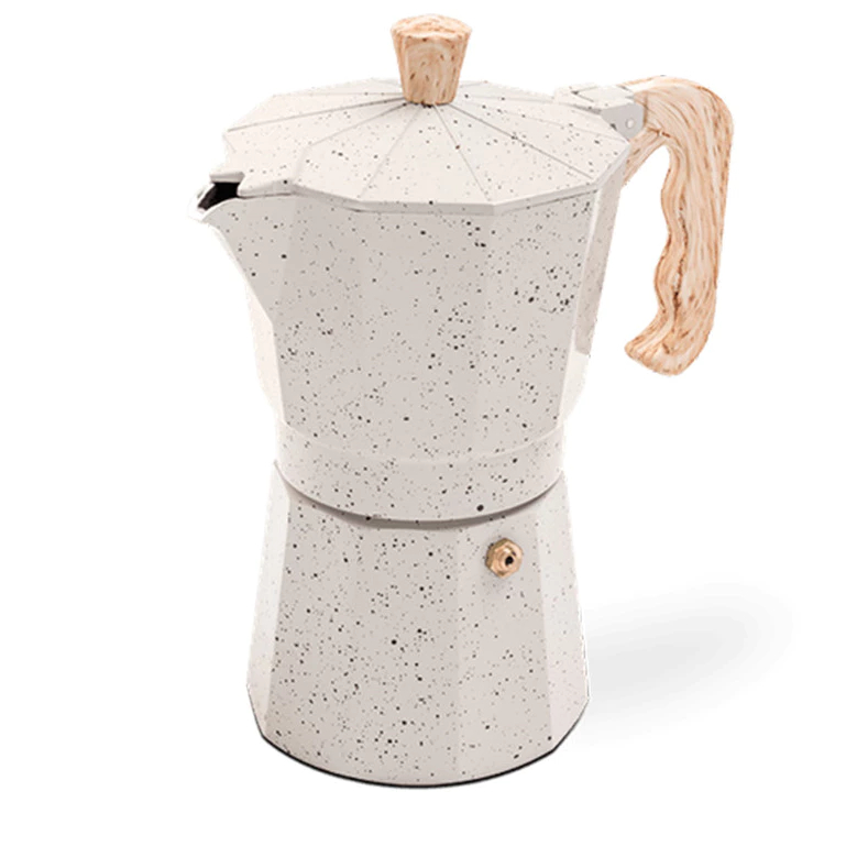 Cafeteira Italiana Brinox 6 xícaras Verona Vanilla