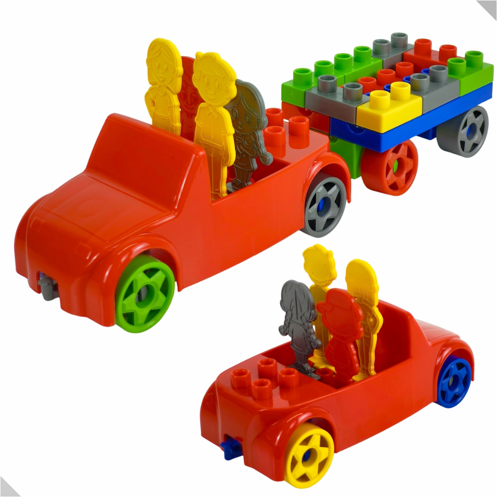 Brinquedos de Menino Blocos de Montar Com Carrinho 360 Peças em Oferta na Shopee