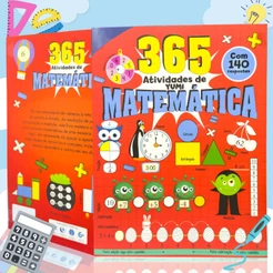 Livro Infantil Educativo 365 Atividades Para Treinar Estudar Matemática Edição Grande