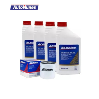 Kit Revisão Filtro de Óleo + 4 Óleos 5w30 100% Sintético Acdelco 98550168/ 88905845 em Oferta na Shopee