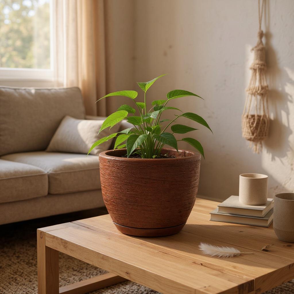 vaso decorativo cone modelo grafiato casa jardim varanda em polietileno 20x25 com prato coletor em Oferta na Shopee