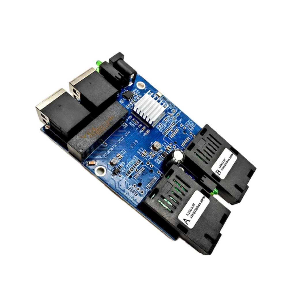 Switch Gigabit 2 Fibra Sc A/b E 2 Rj45 com fonte