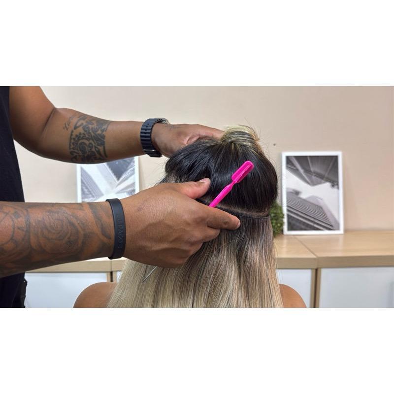 COMPRO KIT GANHOU CURSO Kit curso coloção de mega hair de fita adesiva.