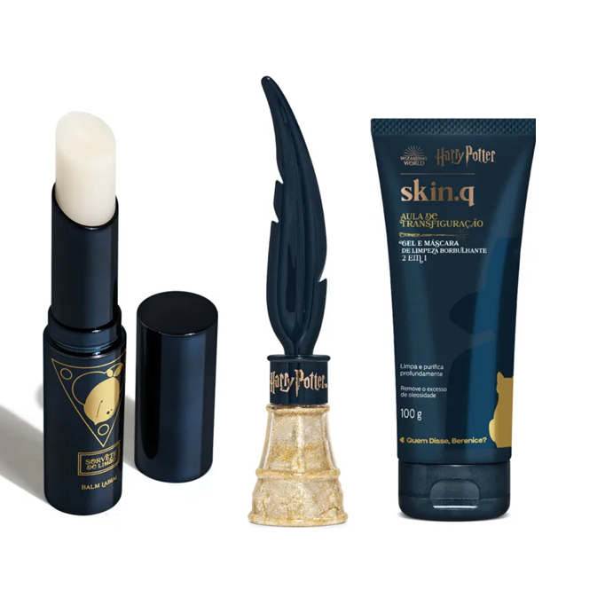 KIT Delineador + Balm + Mascara de Limpeza Harry Potter Quem Disse, Berenice? Aula de Feitiços 7ml