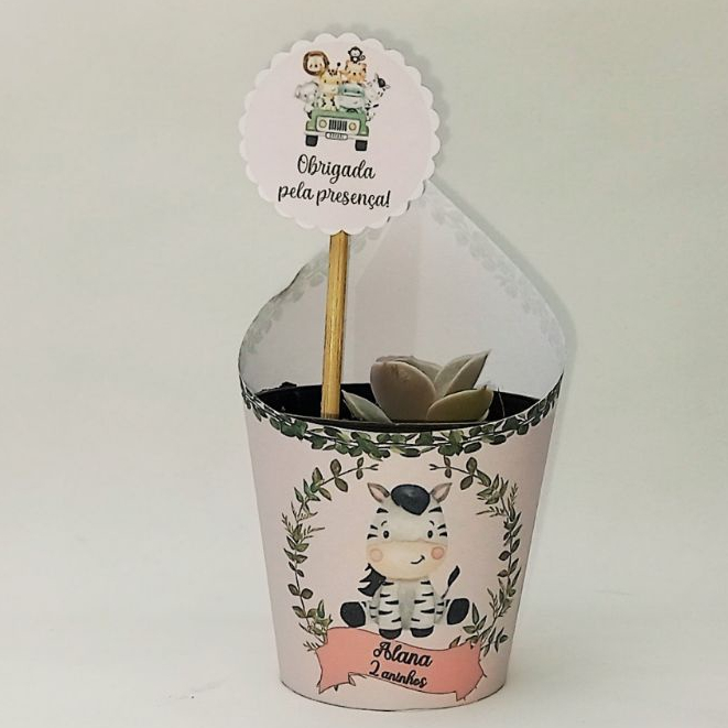 Lembrancinhas Para Aniversário infantil Safari - Rótulo com o Tag Personalizado - Papelaria Criativa