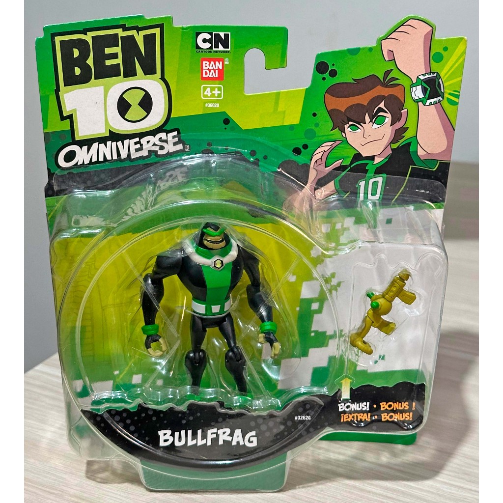 🐸BULLFRAG🐸 Boneco Bullfrag Ben 10 Omniverse Original Bandai Novo Lacrado