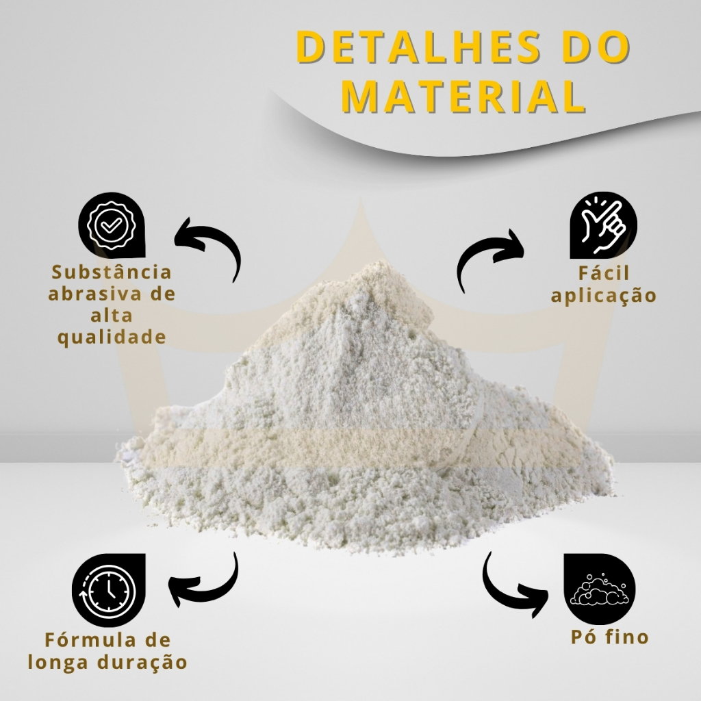 Detalhes do Oxido De Cerio Po Polimento Vidros 100 Gramas Branco