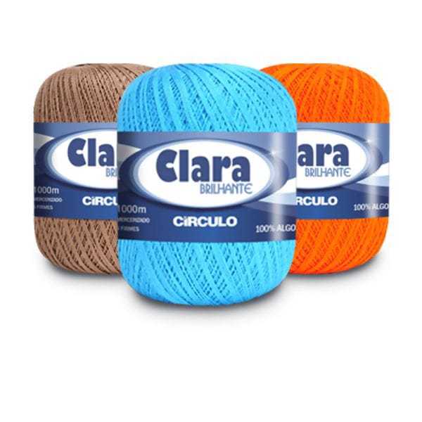 KIT 3 UND/ Fio Linha Clara Brilhante 1000 Metros - Círculo em Oferta na Shopee