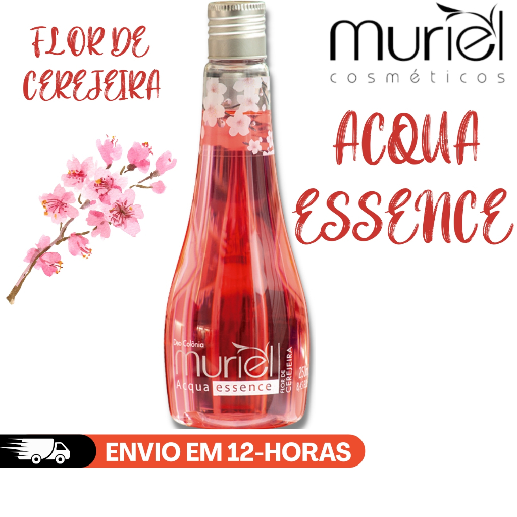 MURIEL ACQUA ESSENCE FLOR DE CEREJEIRA - ACAO DESODORANTE TEXTURA LEVE PERFUME SUAVE - 250 ML