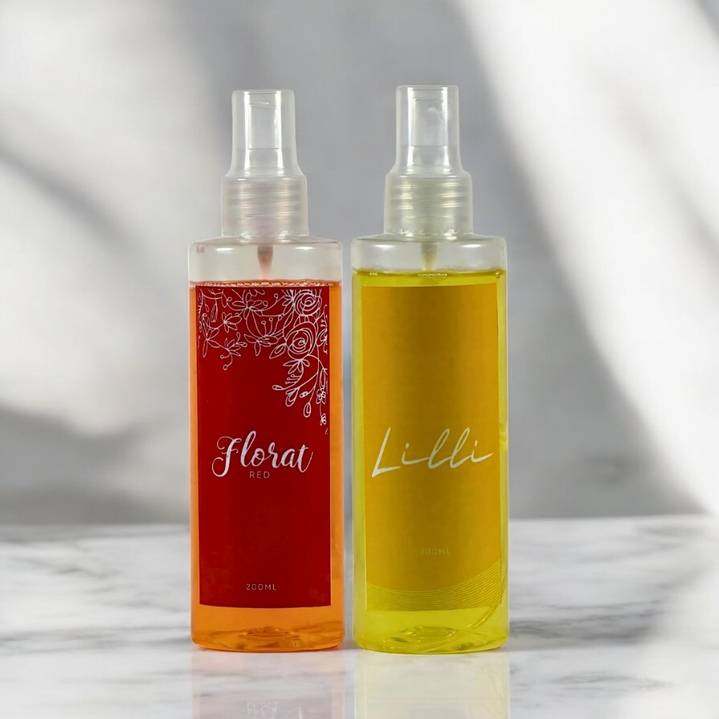 Kit 2 Body Splash - Florata Red + Lily com brilho dourado 200ml cada