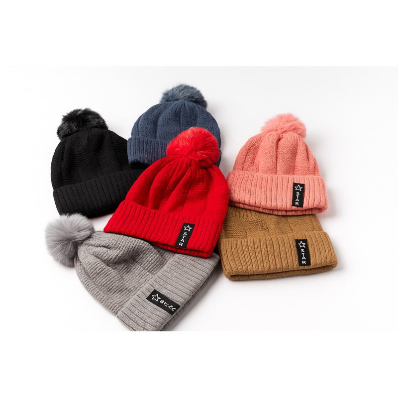 Touca Trançada Forrada Pompom Adulto  Inverno em Oferta na Shopee