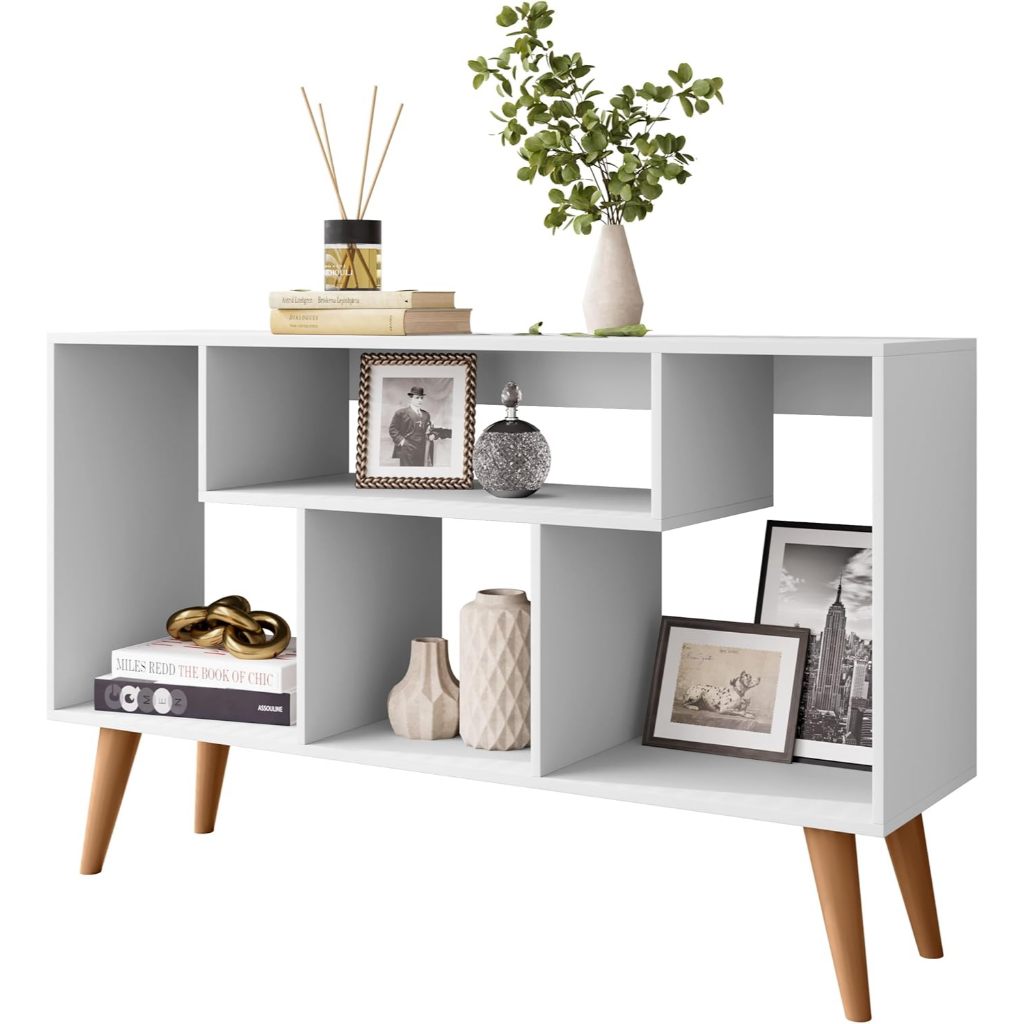 Rack Para TV 43 Polegadas Zaahraah Bancada Sala Com Pés Retrô Decorativo – Várias Cores