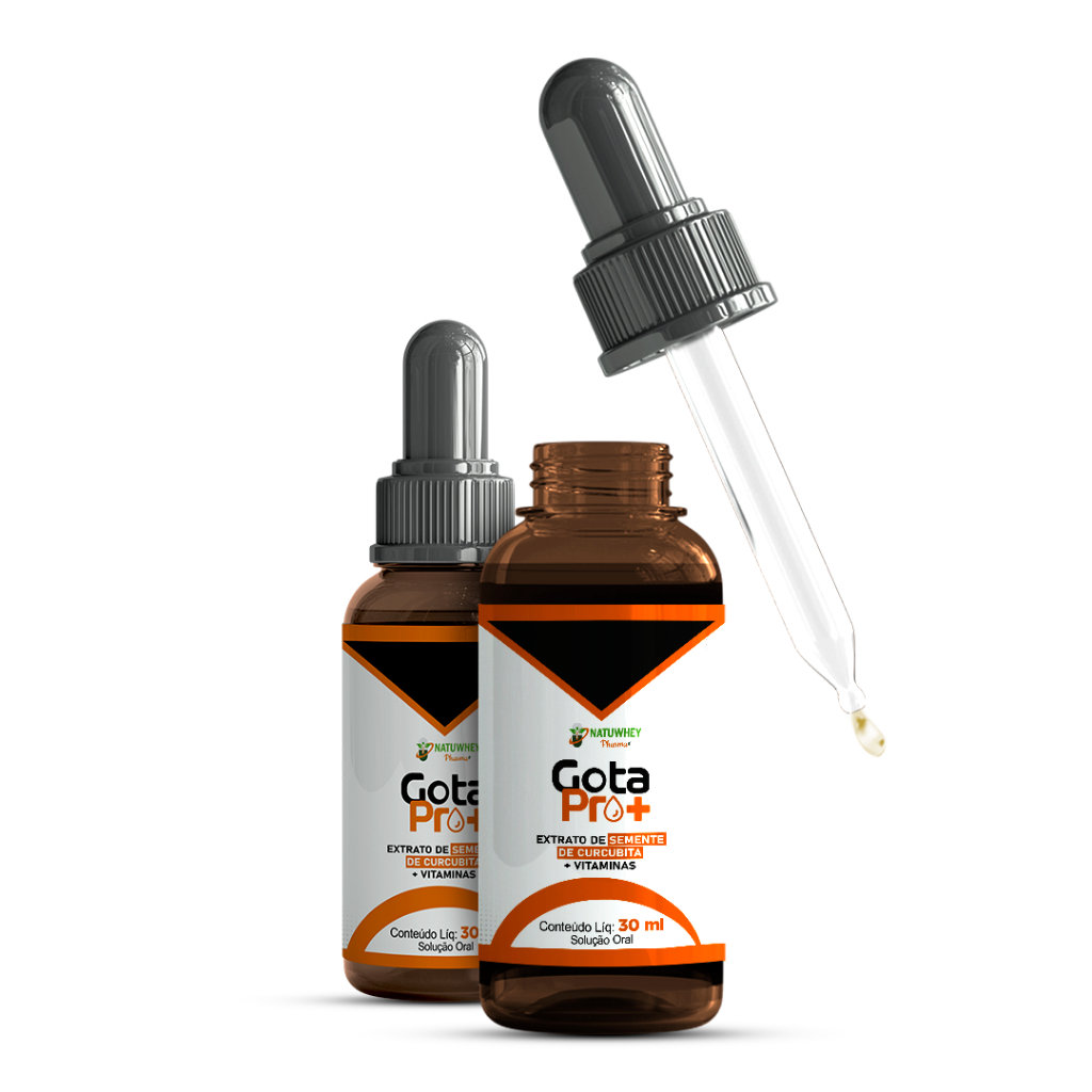 Kits de  Fraco de Oleo de semente de abobora Gotapro+ em gotas