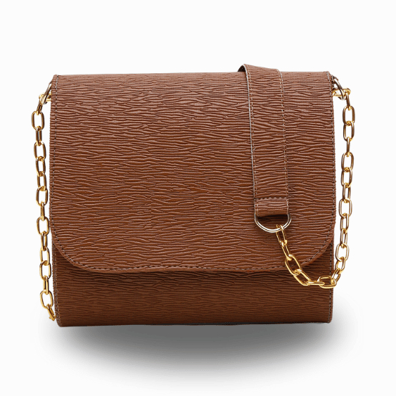 Bolsa Virgínia Feminina Espaçosa Alça Transversal Tiracolo Elegante Delicada Moda Tendência Marrom