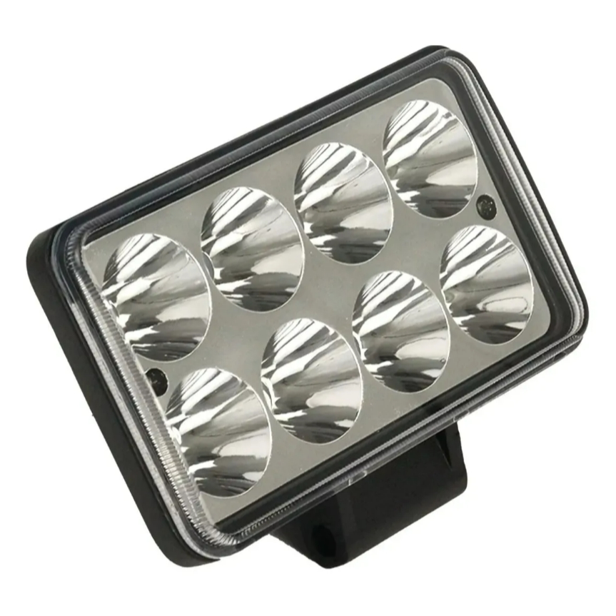 Farol Milha Auxiliar Led 8 Leds 24w Bivolt 12v 24v Luz Forte — imagem 2 de 2