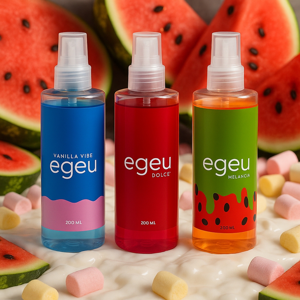 Kit 3 Spray Corporal Feminino - Body Splash Dolce + Melancia e Vanilla 200ml em Oferta na Shopee