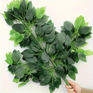 Kit 12 a 48 Folhas De Ficus 60 Cm Artificial Decoração, Casa, Casamento, Jardim Vertical - BH802330