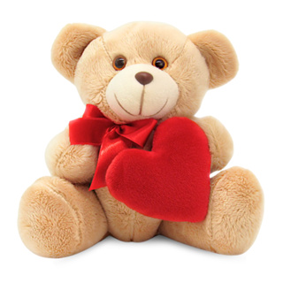 Urso de Pelúcia Articulado com Coração 20cm Sentado Presente Decorativo Namorado em Oferta na Shopee
