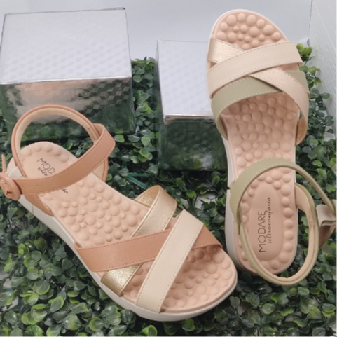Sandália Ortopédica Modare Anabela Casual  7142124 em Oferta na Shopee