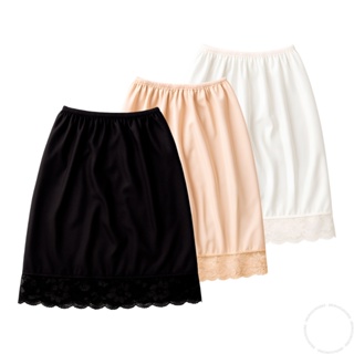 Anágua Saia Saiote Colocar por Baixo Feminina C/ Renda Segunda Pele em Oferta na Shopee