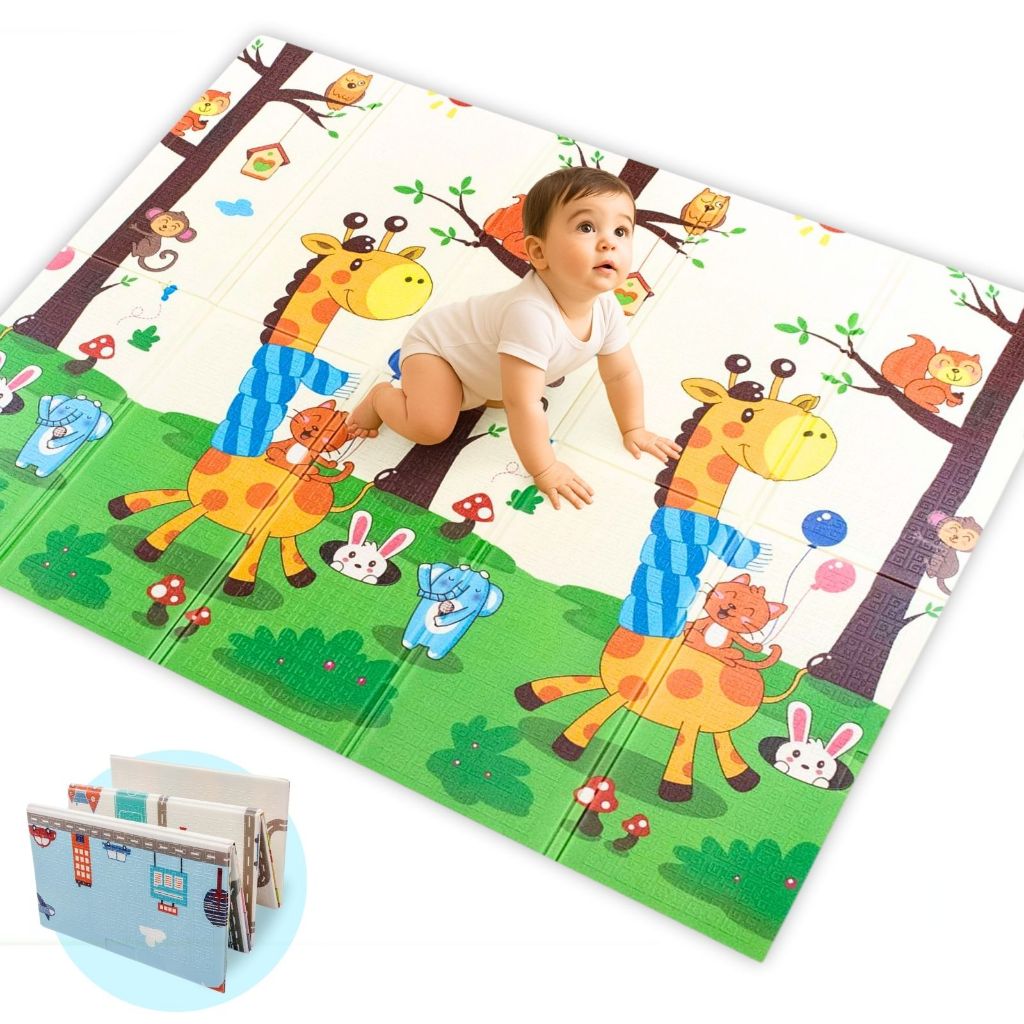 Tapete Infantil de Atividades Dupla Face Tatame Emborrachado - Mom & Baby