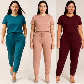 Conjunto Em Suede Light Calça Jogger Blusa Básica Confortável Enfermagem Fardamento Vendedora Esteticista em Oferta na Shopee