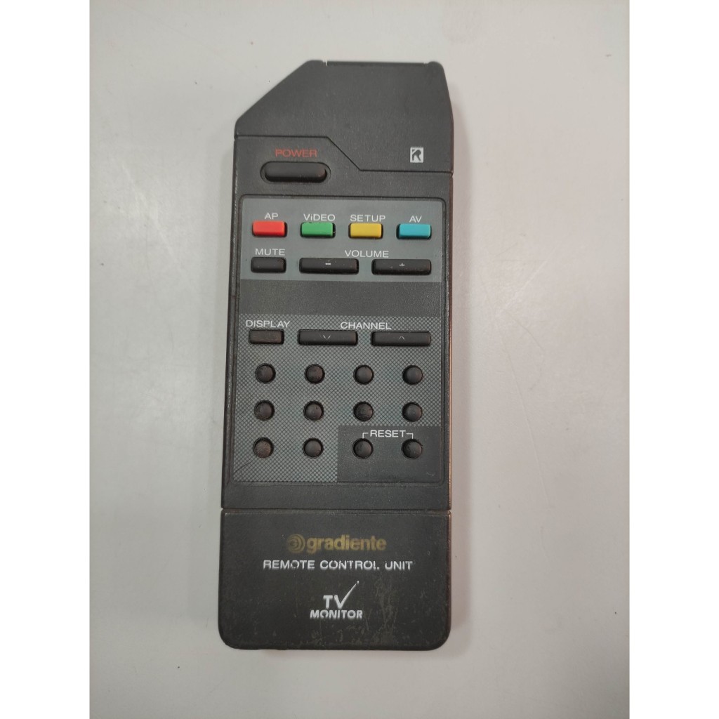 Controle Remoto Gradiente Teve T.v Antiga Tubo Bvr (Usado) ok