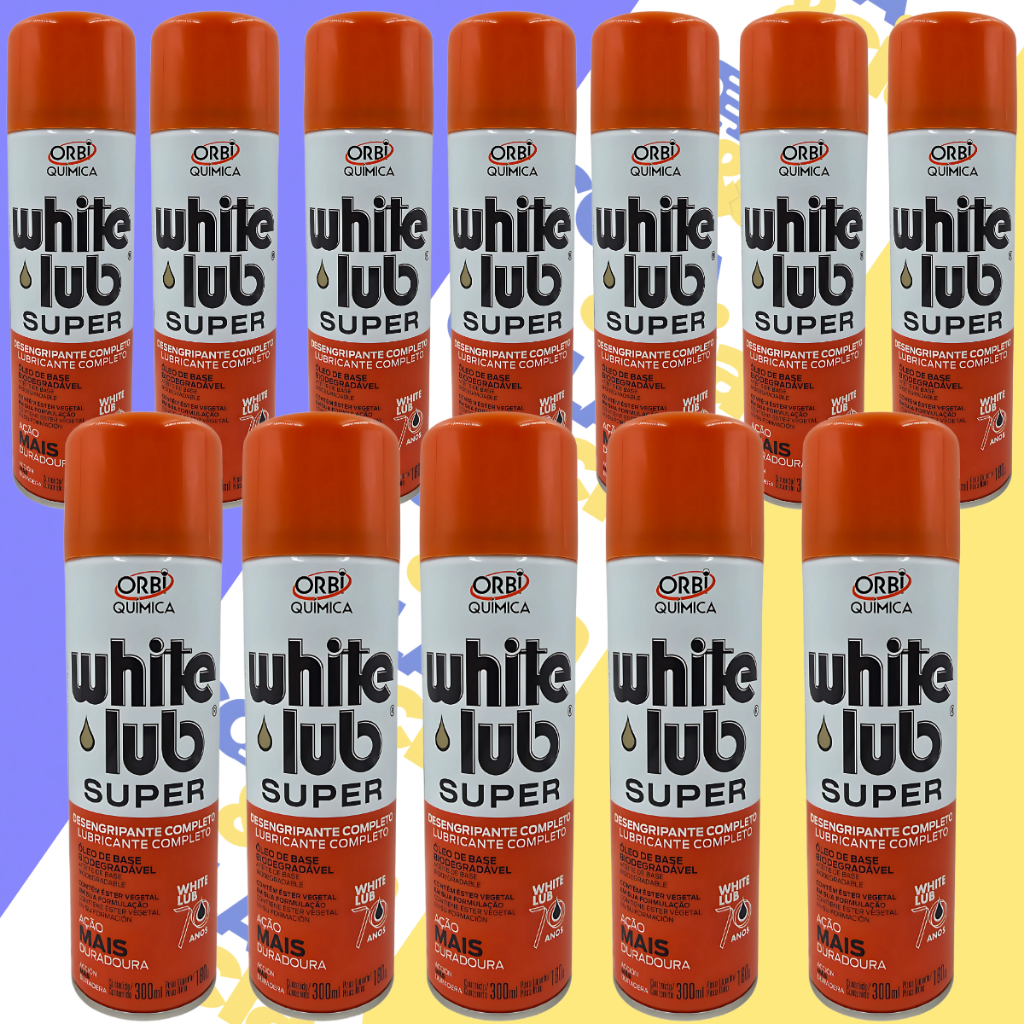 Kit Desengripante White Lub 300ml Orbi Química Escolha Seu Kit em Oferta na Shopee