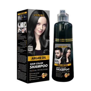 Shampoo Profissional Tonalizante com Tintura Preto ou Castanho  Natural 400ml – Sem Amônia – Veinira em Oferta na Shopee
