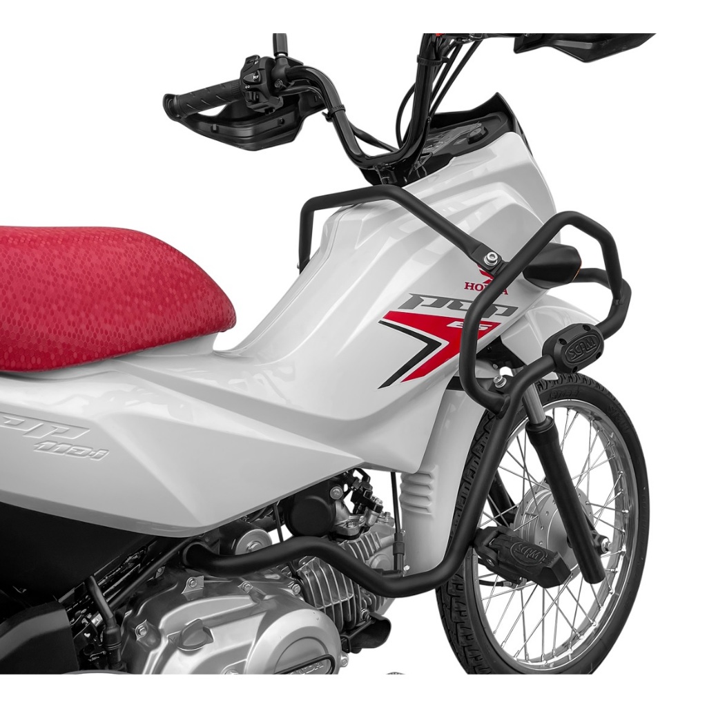 Protetor De Carenagem com pedaleira Scam - Honda Pop 110i 2016 A 2026 · foto 2