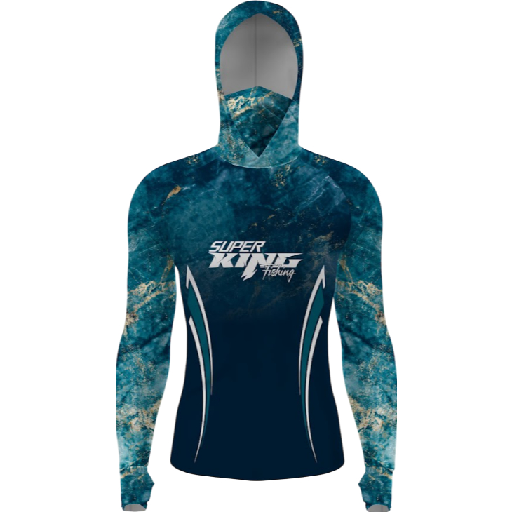 Camisa Camiseta de Pesca Masculina Dry Fit C/ Bandana Uv50+ Sky-10 em Oferta na Shopee