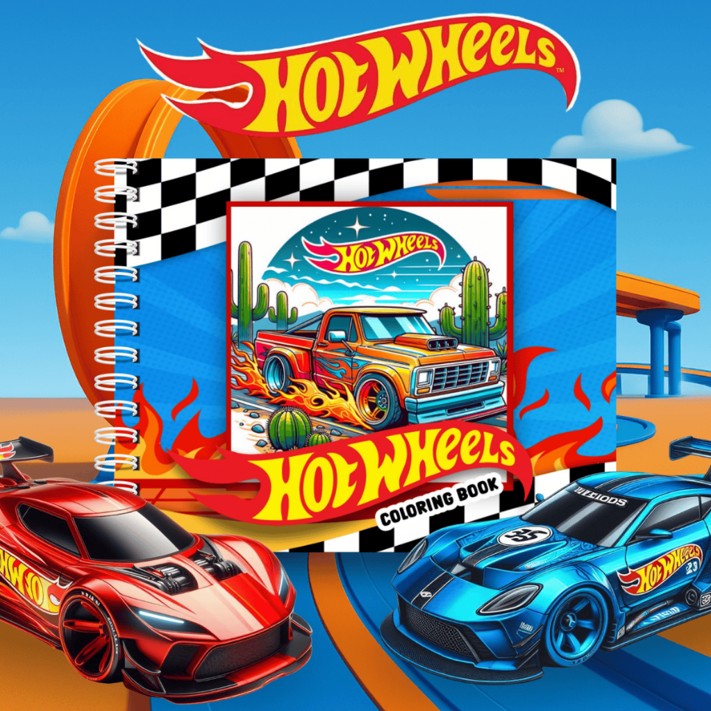 Produto Livro De Colorir Hot Wheels Capa Dura 50 Folhas de 180g