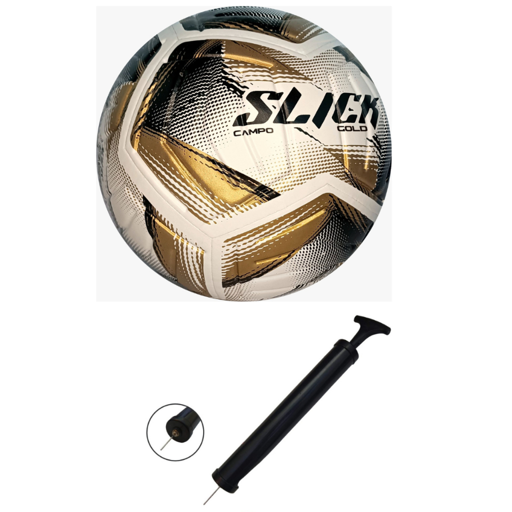 Bola De futebol Dualt Slick Campo Original Premium Com Bomba Manual