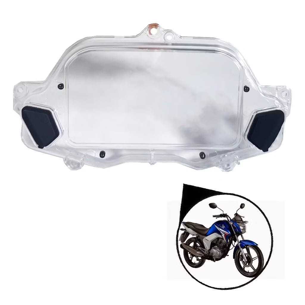 Carcaça Capa Lente Painel Superior Titan/Fan 150 160 2014 a 2024 c/ 2 Botões