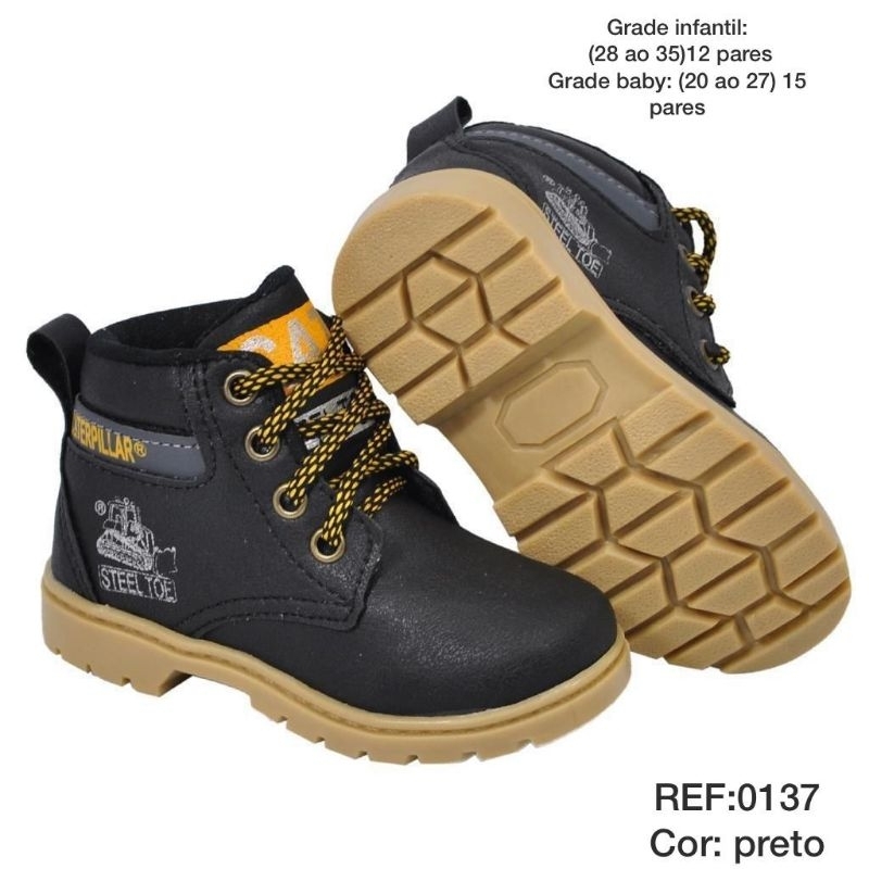 Botinha/Botina Cat Masculina Infantil e bebê