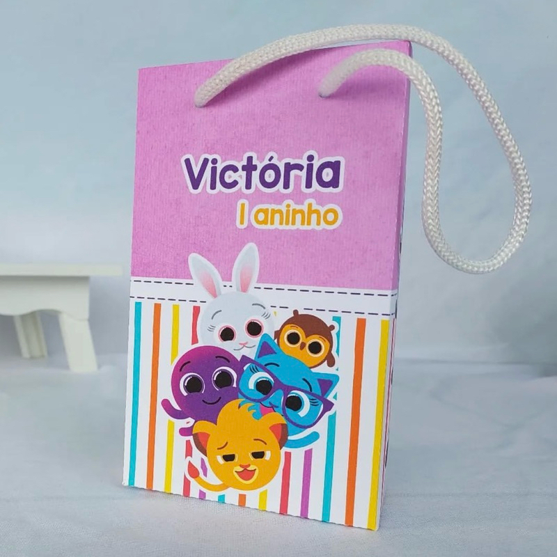 Sacolinha Personalizada Bolofofos | Pegue e Monte | Lembrancinhas | Festa infantil | Aniversário