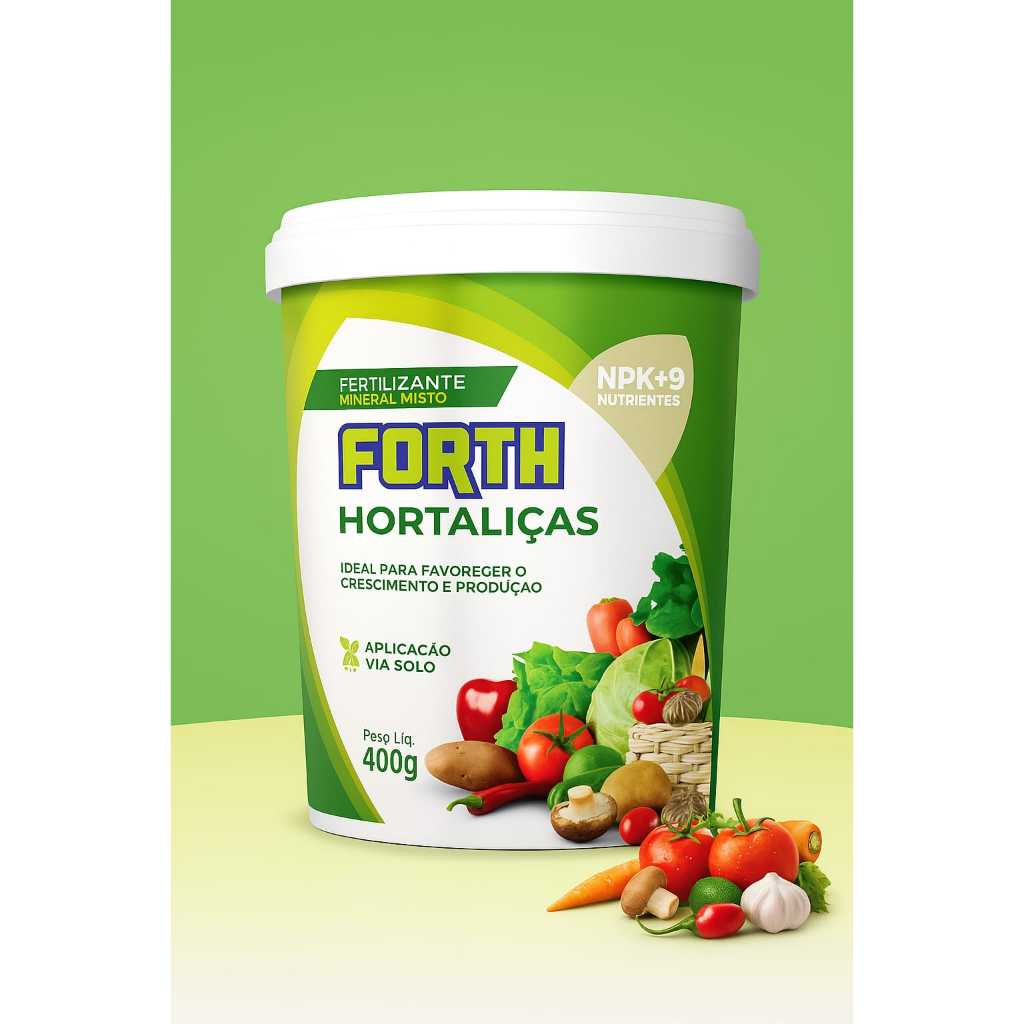 Adubo Fertilizante Forth Hortaliças Especial Crescimento e Produção 400 gr