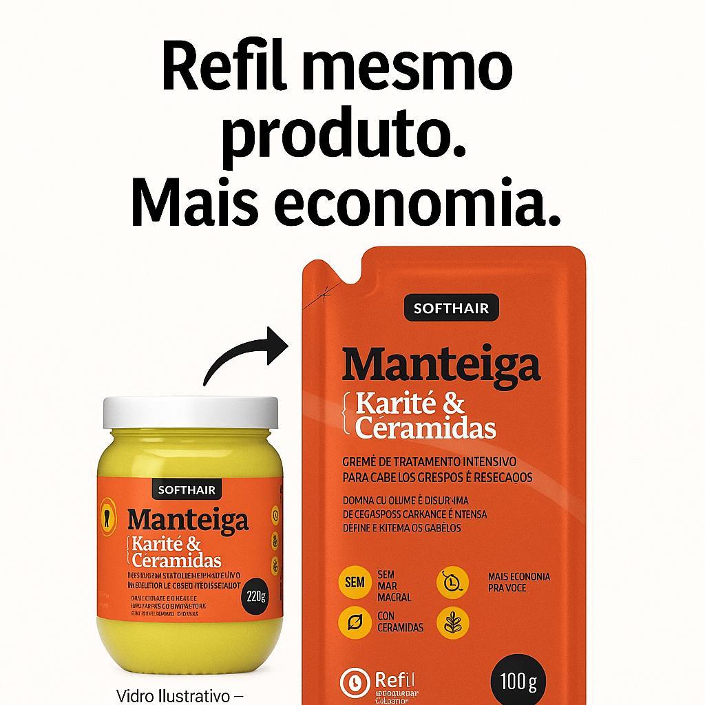 Sachê Refil  Manteiga Karité&Ceramidas Máscara 100g